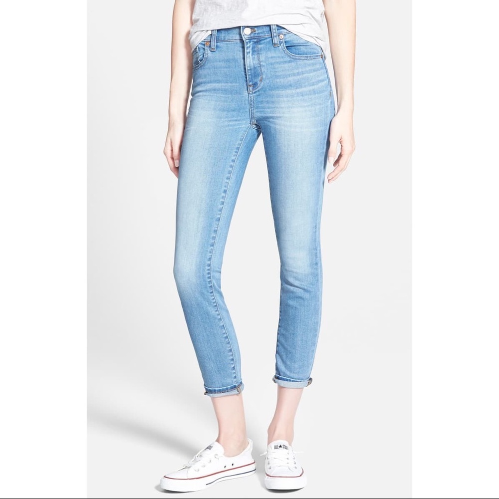 Madewell High Riser Crop Skinny Jeans